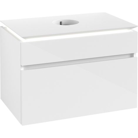 VB WTUS Legato B602 800x550x500mm avec cloche. 2 Ausz. WT m.tig Blanc brillant (1/4)