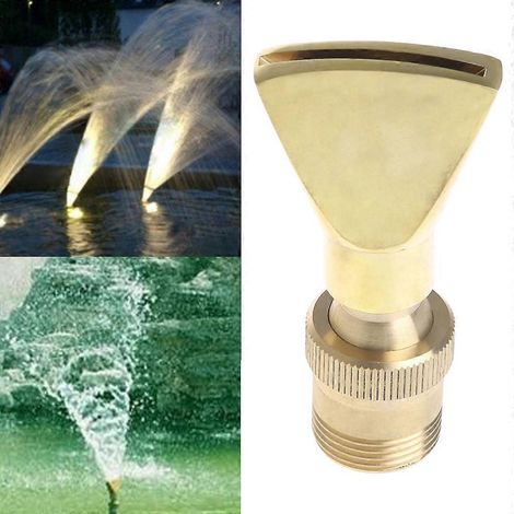 Buse d'arrosage en forme d'éventail pour fontaine à ressort, 1/2" DN15 et 3/4" DN20. (1/4)