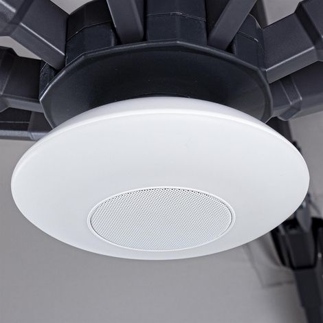 Led-Lampe mit Bluetooth-Lautsprecher für Sonnenschirm und Pavillon, mit usb wiederaufladbar (1/3)