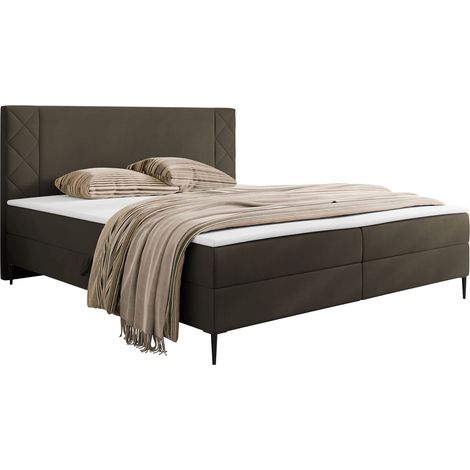 Lit boxspring Providence 200, Polo 877, Double, Continental, 180x200, Tissu, Disponible, 180x208x104cm (1/5)