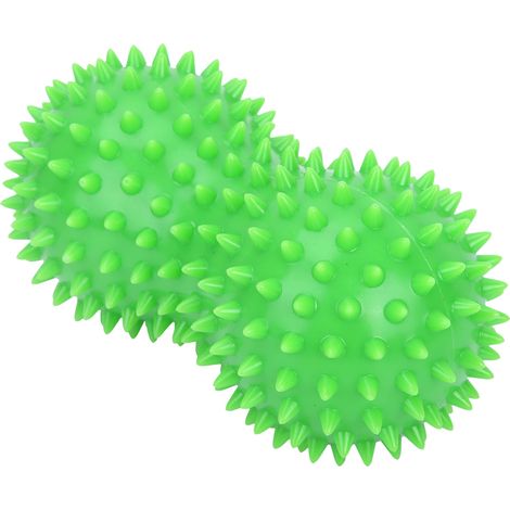 PVC-Massageball mit Erdnuss-Igeln, Rücken- und Fußmassagegerät, Fitness-Muskelmassage (grün) (1/5)