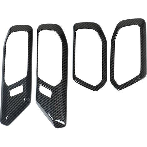Dekorativer Türgriff aus Kohlefaser für den Innenraum, Ersatz-Zierleiste für Ford Bronco ab Baujahr 2021, 4-teiliges Set. (1/5)