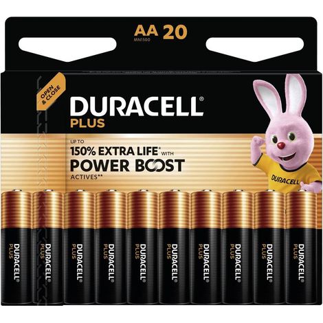 Duracell Plus Power Boost Batteria Stilo (AA) 1.5 V 20 pz.