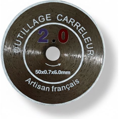 Mini Disque Diamant 50 mm Ultra Fin 0,7 mm (Disque en dur)