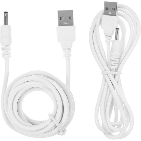 Câble D'alimentation Compatible Généralement Protection Contre les Surtensions USB vers Courant Continu 3,5x1,35mm 2 Pièces en Caoutchouc pour Bureau et Maison (1/5)
