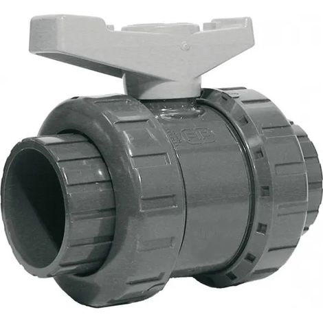Valvola a sfera Veiv 1/4 di giro diametro 63 PVC pressione da incollare