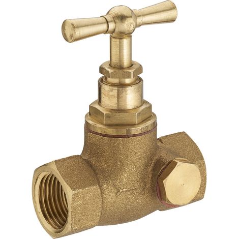 Rubinetto femmina 15x21 - femmina 15x21 per scarico + tappo di scarico NOYON & THIEBAULT (1/2)