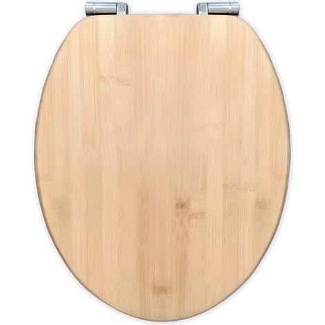 WC Sitz Bambus 37,5x43,5cm Soft-Close Absenkautomatik bis 150kg