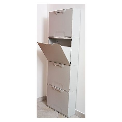 Scarpiera componibile in resina da 4 moduli Unika (1/2)