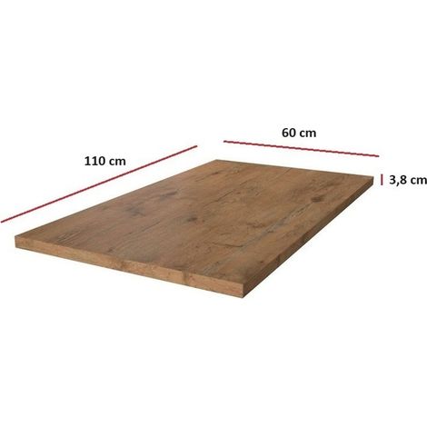 Arbeitsplatte 110 cm 38 mm Küchenzeile Küchenblock Eiche Lancelot Küche Vigo (1/2)
