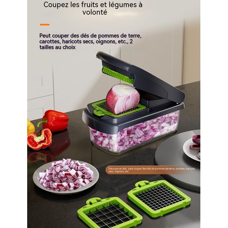 Trancheuse multifonctionnelle avec 13 lames et étui de rangement, couleur sable clair (1/5)