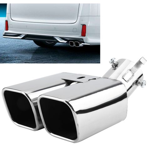 Échappement double sortie en acier inoxydable, embout de silencieux arrière pour Toyota Alphard, finition polie, kit de 2 pièces. (1/5)