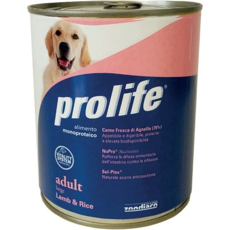Cane - Adult Large Agnello & Riso Prolife 800 gr