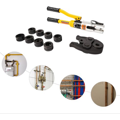 Professionelle Crimpzange, Hydraulik-Crimper, Hydraulik-Crimper mit Matrizen