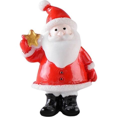 Figurine de Noël en forme de bonhomme, objet de décoration à faire soi-même, jouet pour maison de poupée, cadeau d'anniversaire-StyleF (1/5)