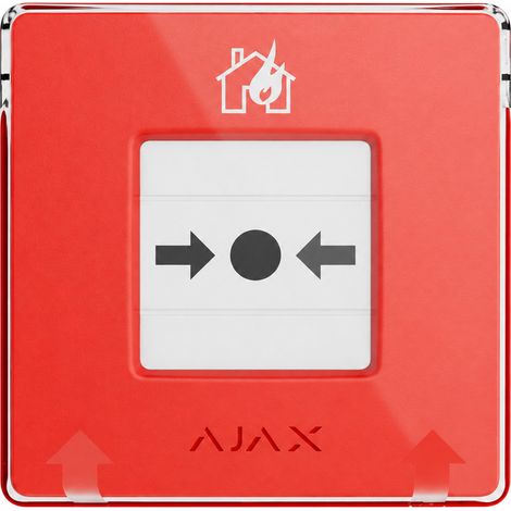 AJAX 60815.171.NC1 Manueller Notrufknopf Juwelier Rot Drahtloser Feuertaster EN54 (1/4)