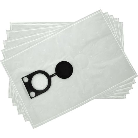 vhbw 5x sacchetto compatibile con Bosch GAS 35, GAS 35 AFC, GAS 35 L, GAS 35 M, GAS 35 SFC+ aspirapolvere - microfibra, 50cm x 33cm Bianco