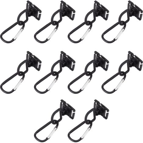 10 Stück Karabinerhaken aus PP-Aluminiumlegierung für Zeltgurte, Campinglampen, zum Aufhängen von D-förmigen Schnallenhaken für Outdoor-Aktivitäten wie Bergsteigen und Wandern (1/5)