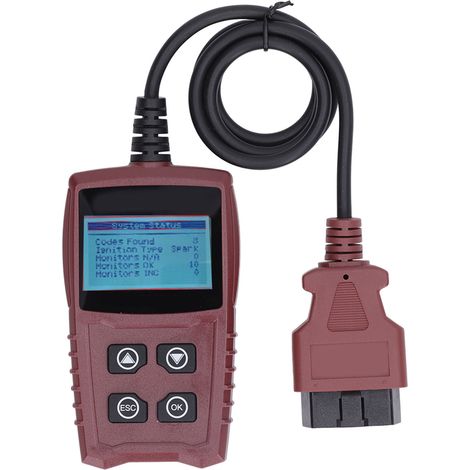 Ortviai Lecteur de codes défauts OBD2 IN101 avec test batterie, écran LCD rétroéclairé 2,4", portable et plug-and-play (1/5)