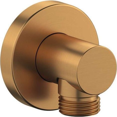 Coude de raccordement mural Duravit, rosace ronde, 55x80mm, (1/2)