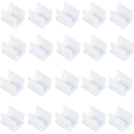125 clips de fixation pratiques pour stylos de bureau, idéaux pour l'école et le bureau.-1.6X1.3X1.1CM-White (1/3)