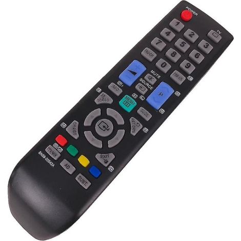 Télécommande universelle Samsung TV BN59-00942A, BN59-00865A, AA59-00496A - Remplacement compatible avec téléviseurs Samsung, infrarouge, boutons complets, noir, sans piles. (1/5)