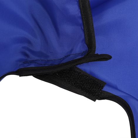 Cape de coiffure professionnelle pour salon de coiffure, blouse de coupe de cheveux, tablier de barbier, outil de coiffure (bleu) (1/5)