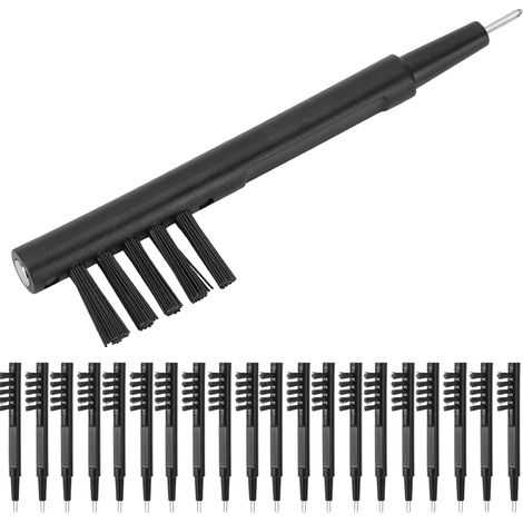 20 pièces Brosses de Nettoyage pour Amplificateurs Auditifs avec Aimant et Boucle à Cire, Accessoires pour Prothèses Auditives (1/5)