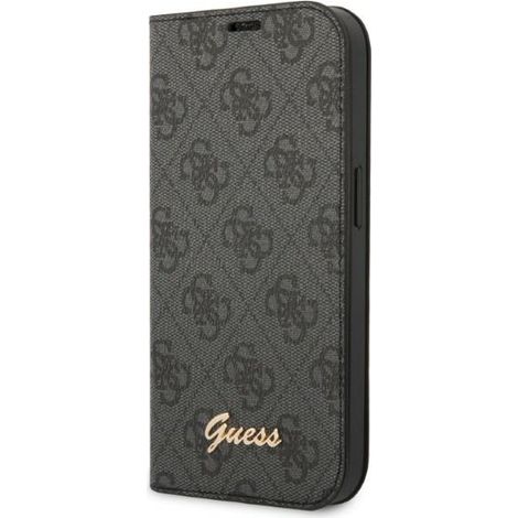 Guess GUBKP14SHG4SHK iPhone 14 / 15 / 136.1 negro/negro book 4G Vintage Gold Logo (1/5)