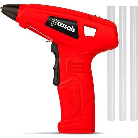 Pistolet à colle casals sans fil 4V noir compact (1/5)