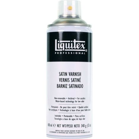 Vernis - Satiné - Transparent - Peinture acrylique - Permanent - Liquitex - 400ml