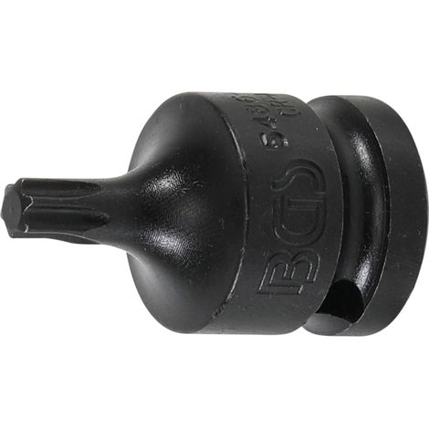 Punta de vaso de impacto  longitud 42 mm  entrada 12,5 mm (1/2")  perfil en T (para Torx) T40