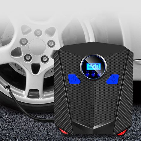 Gonfleur de pneus de voiture électrique, compresseur d'air portable numérique 12 V (1/5)
