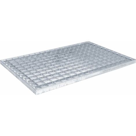 Grille Argent 60 x 40 x 2 cm Acier galvanisé à chaud CFW911785 (1/5)