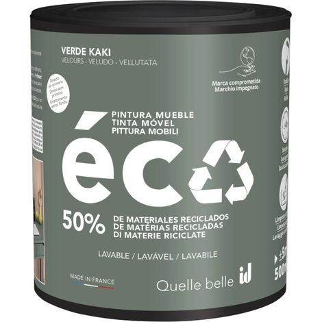 pittura per restauro legno mobili "eco mobili" verde felce 500 ml (1/3)