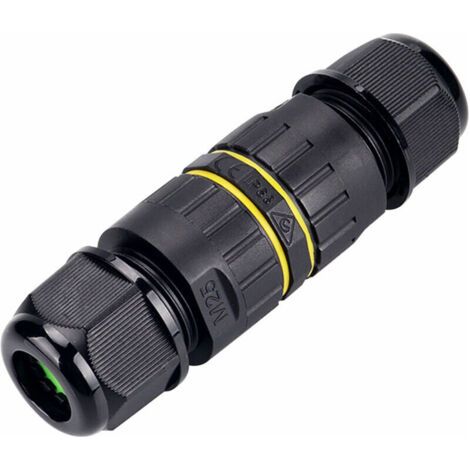 Conectores externos de cables. Cubo de conexión resistente a la intemperie IP68. Conector externo de carcasa para cable de 3 polos con Ø 5–9 mm, modelo EW-M25-3P (5–9 mm). (1/4)