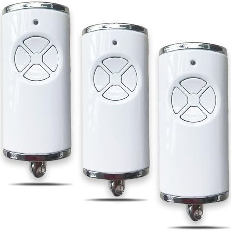 Trasmettitori portatili per porte da garage – Confezione da 3, frequenza BS 868,3 MHz, compatibili con i modelli HSE/HSS/HSP, colore bianco (1/5)