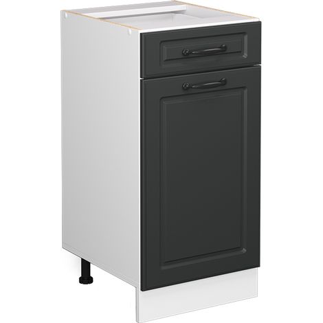 Meuble cuisine R-Line, Anthracite campagne, 40 cm sans plan de travail, Vicco