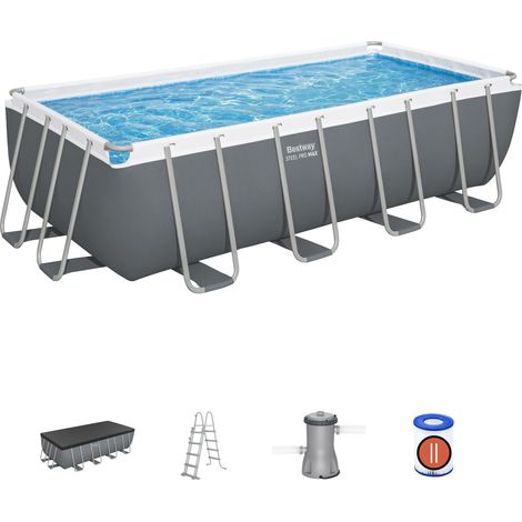 Bestway 56670-7 Set piscina fuori terra Steel Pro Max da 488x244x122 cm