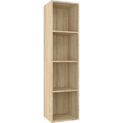 Estantería libros/mueble TV contrachapada roble 36x30x143 cm vidaXL