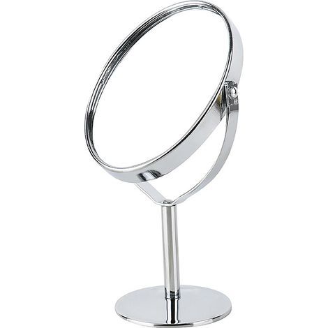 Stück Tisch-Schminkspiegel aus Metall, doppelseitiger 360°-Schminkspiegel