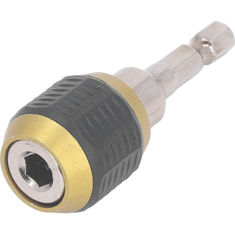 Porte-Embout D'extension à Dégagement Rapide, Perceuse à Percussion à Tige Hexagonale en Acier Au Carbone 1/4 Po, Tige Magnétique Autobloquante De 60 Mm De Long pour n'importe Quel Mandrin (1/5)