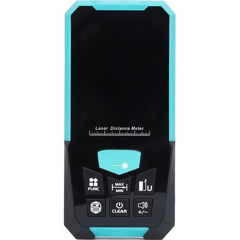 Télémètre Laser Portatif 0,05-100 m Écran LCD 2,4 Pouces Haute Précision Mesure en m, ft, ft+in (1/5)