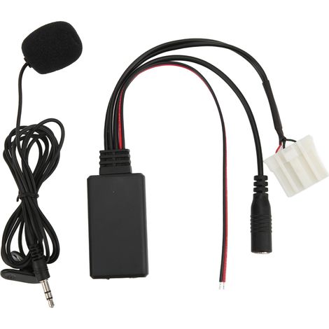 Adaptateur ISO Bluetooth 5.0 avec Microphone Mains Libres et Entrée AUX pour Mazda MX5 2006 et Ultérieurs, Câble de Remplacement (1/5)
