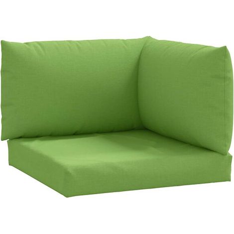 Coussins de plateau, ensemble de 3 pièces, tissu vert mélangé (1/5)