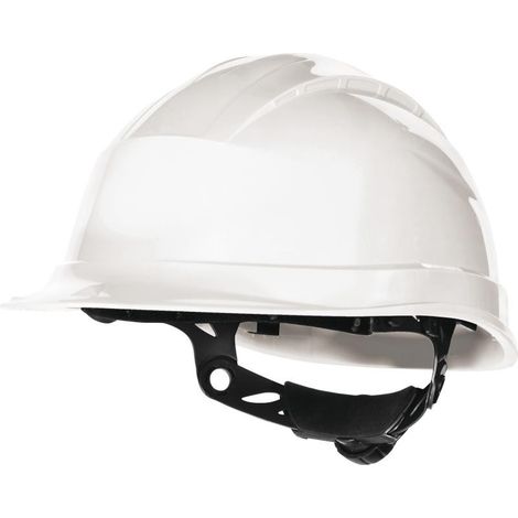 24H Quartz UP III Delta Plus Schutzhelm, leicht, komfortabel, verstellbar mit Drehknopf, weiß