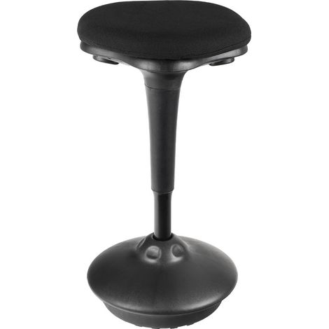 Ergonomische Stehhilfe mit Swingfuß, schwarz (1/5)
