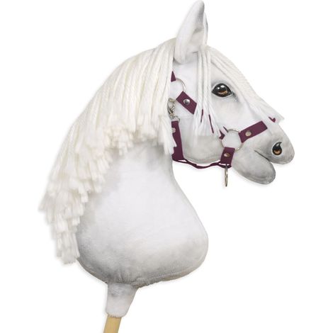 Cavezza regolabile per cavalli Hobby Horse A3 - Prugna (1/3)