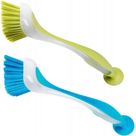 Brosse à vaisselle ronde, brosse à vaisselle, brosses pour lave-vaisselle, manche long (1/5)