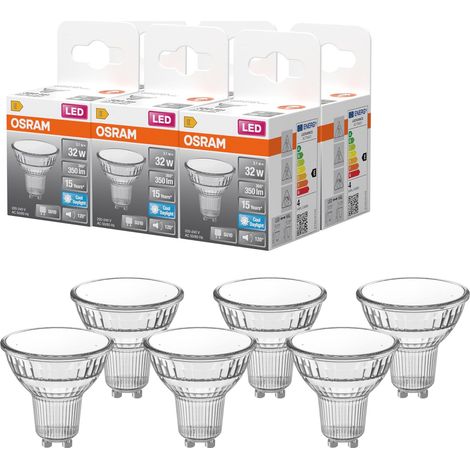 Spot LED PAR16 3,1 W 865, 6 500 K lumière du jour, GU10, 120 °, (1/5)